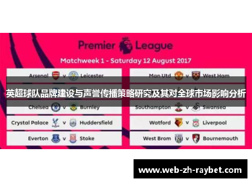 英超球队品牌建设与声誉传播策略研究及其对全球市场影响分析 英超球队品牌建设与声誉传播策略研究及其对全球市场影响分析