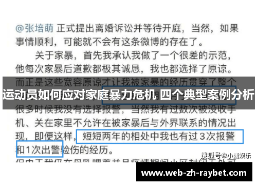 运动员如何应对家庭暴力危机 四个典型案例分析